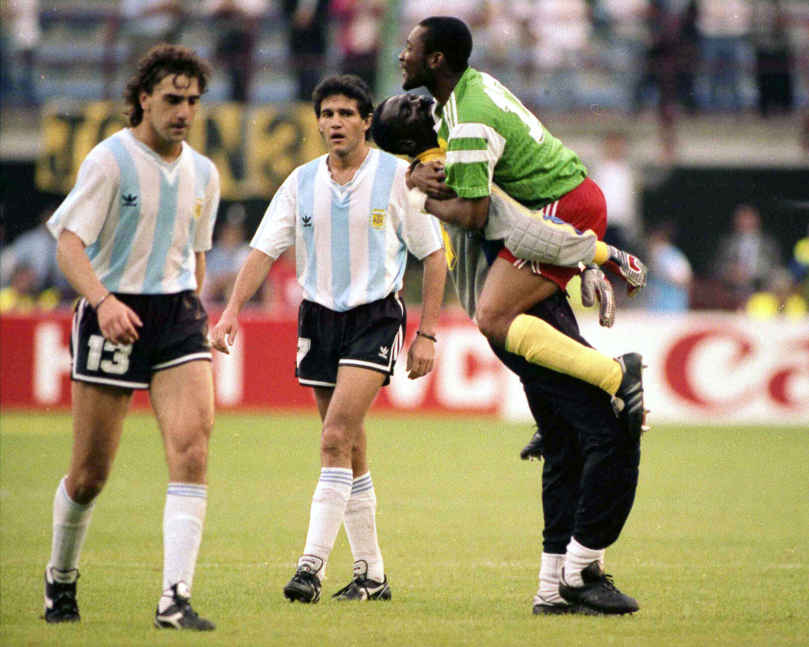 1990: “Indomitable Lions” of Cameroon pull off one of the greatest upsets in soccer history